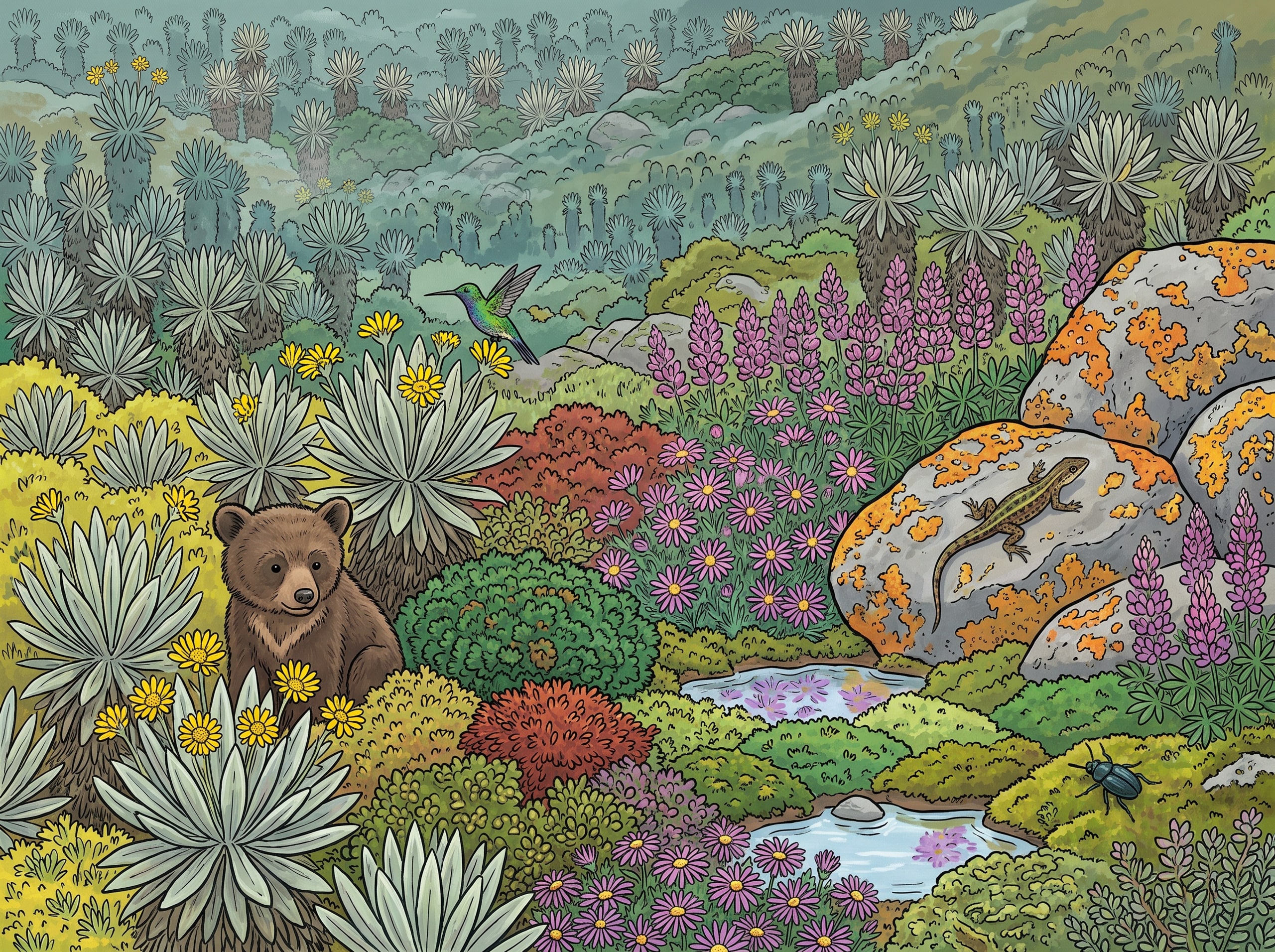 Frailejones del páramo